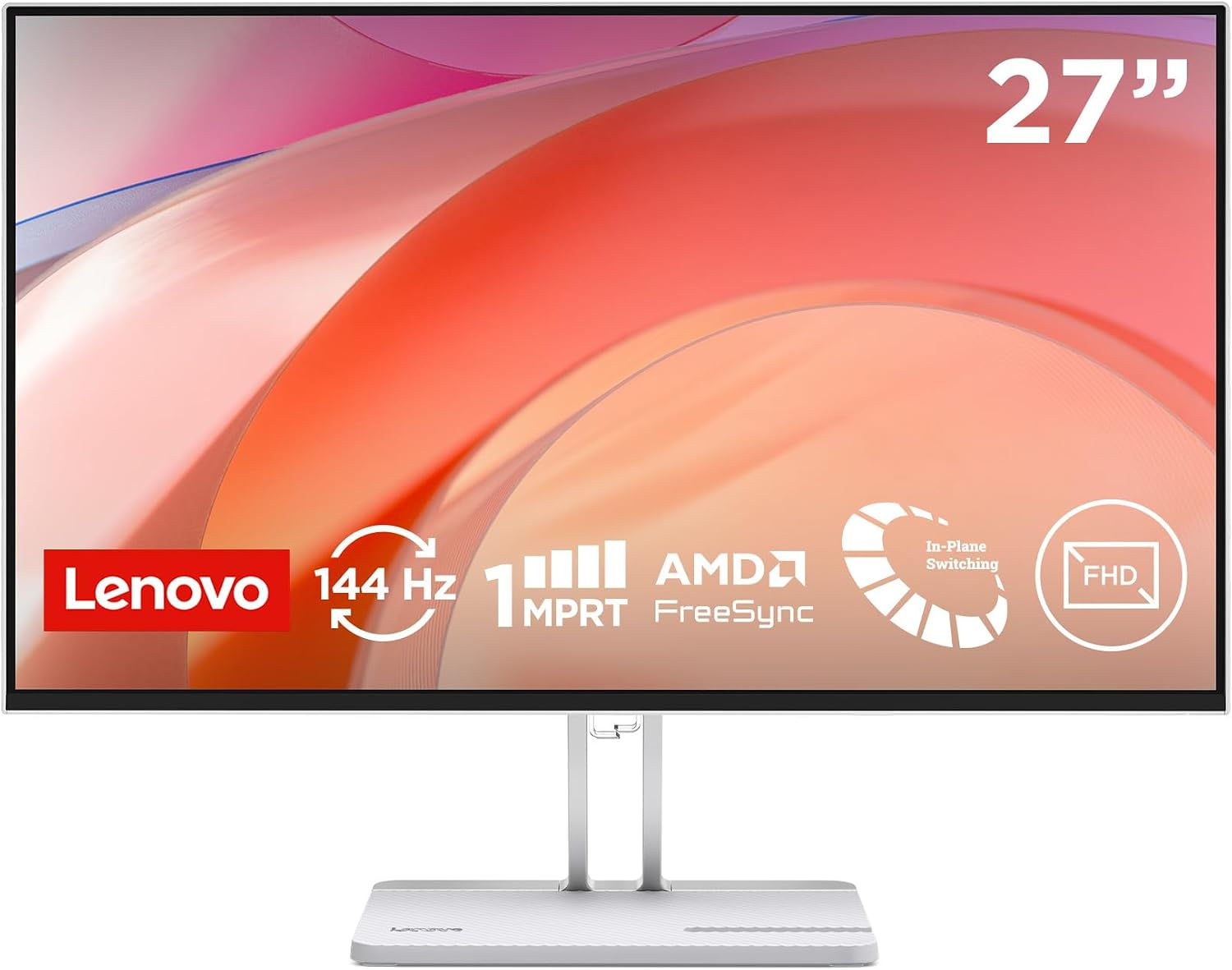 Lenovo L27-4C - Écran 27" FHD IPS 144 Hz 1 ms avec haut-parleurs